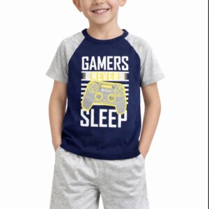 PIJAMA DE NIÑO GAMER AZUL